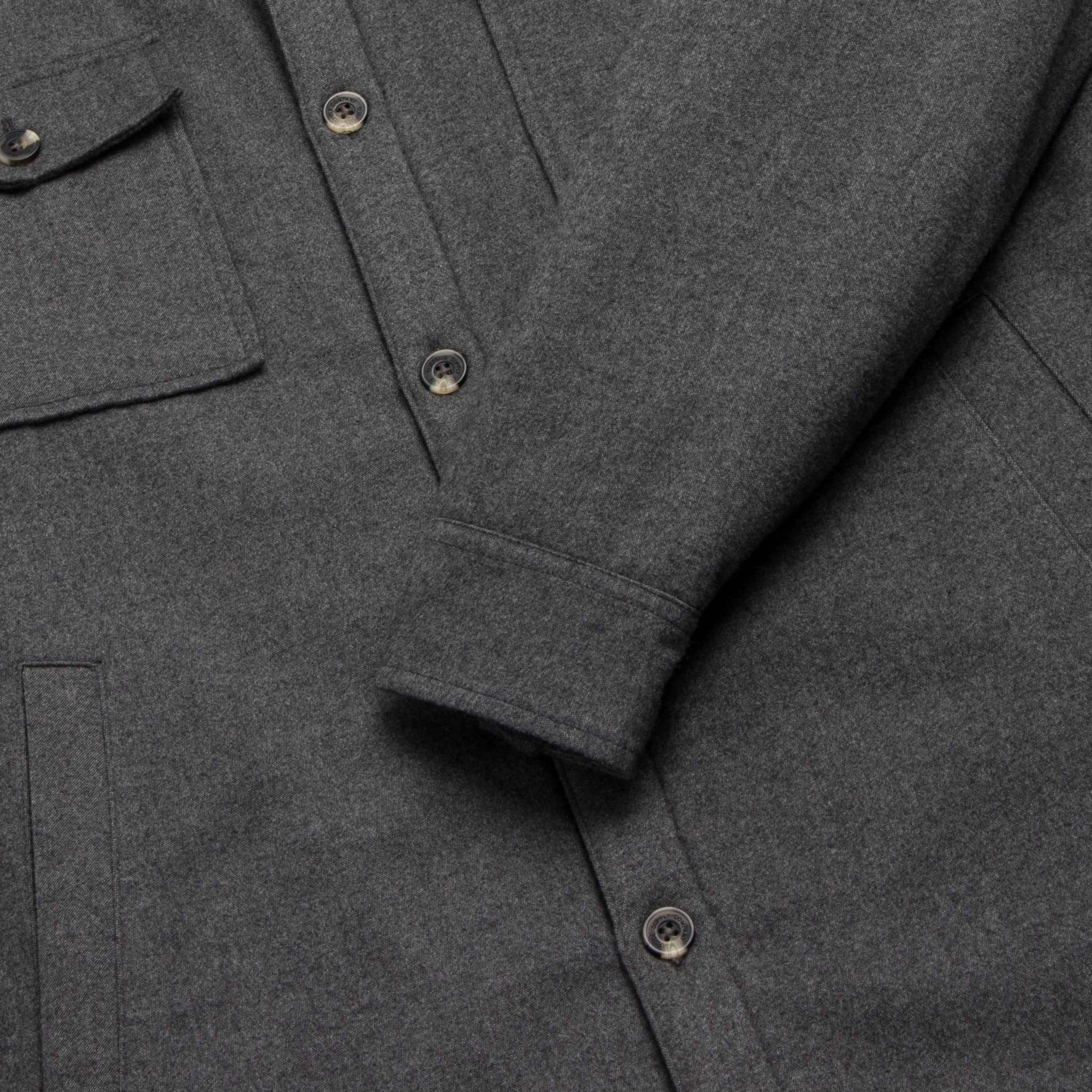Skip Sherpa Shirt Jacket - Charcoal Heather