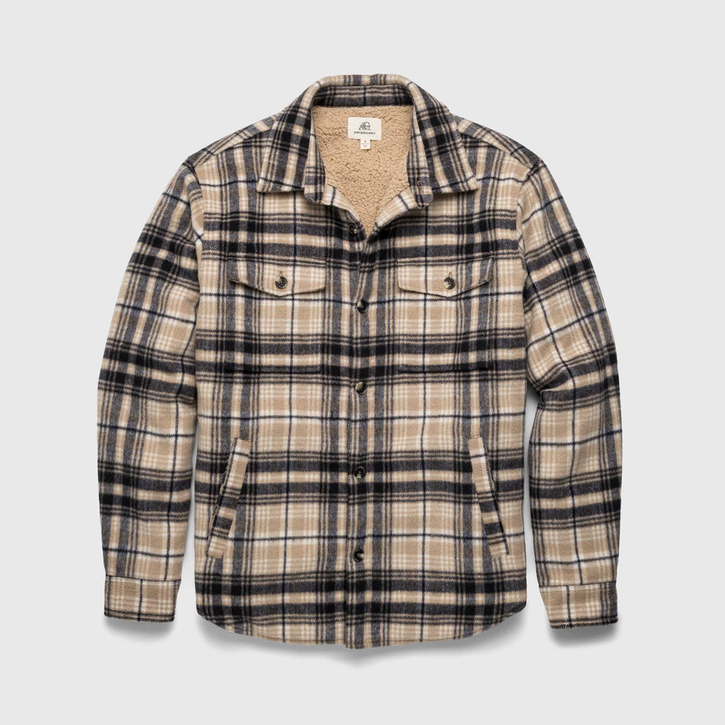 Skip Sherpa Shirt Jacket - Chinchilla