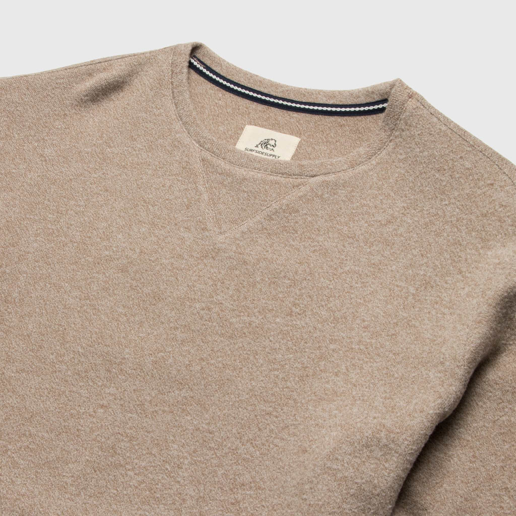 Butch Cashmist Crewneck - Camel Heather