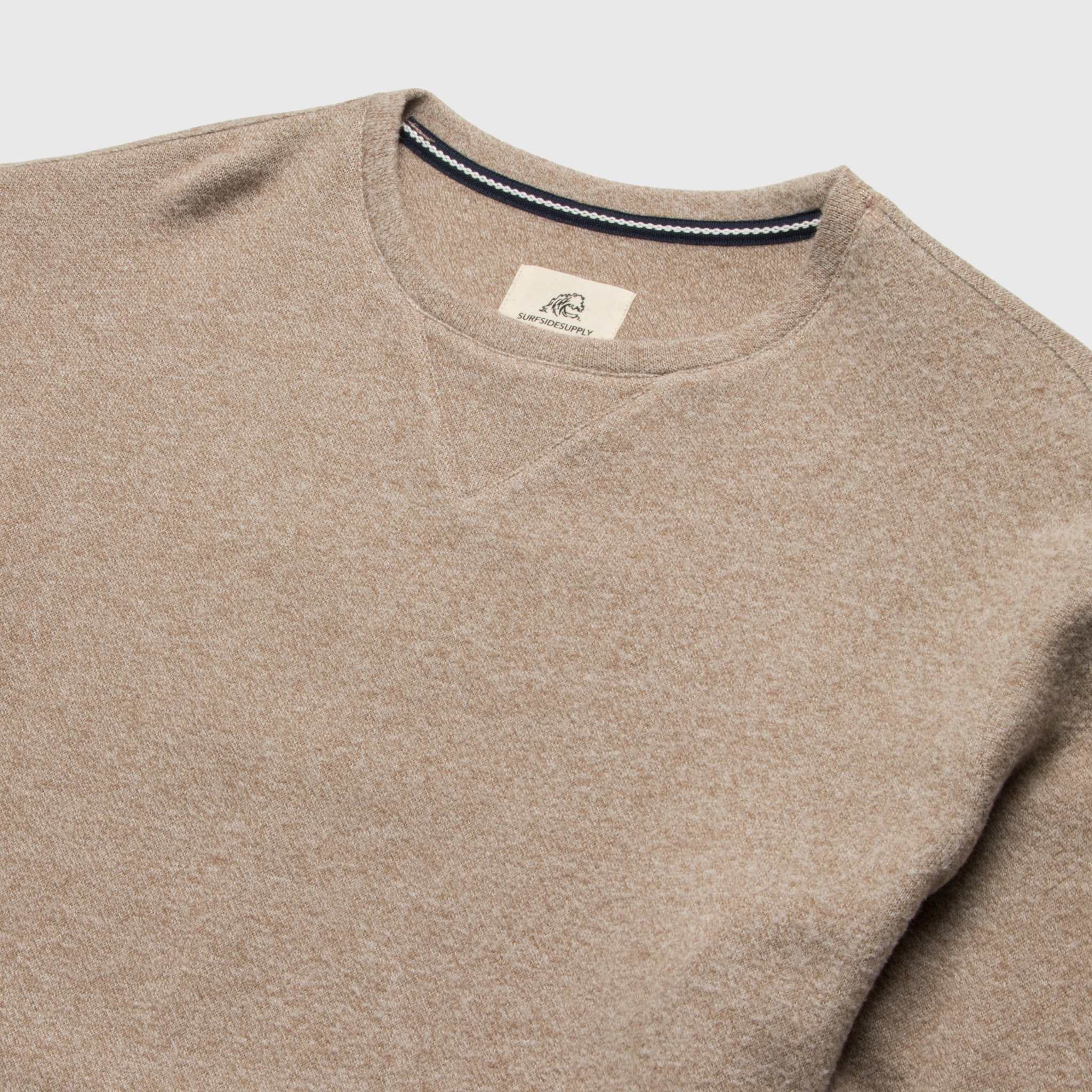 Butch Cashmist Crewneck - Camel Heather