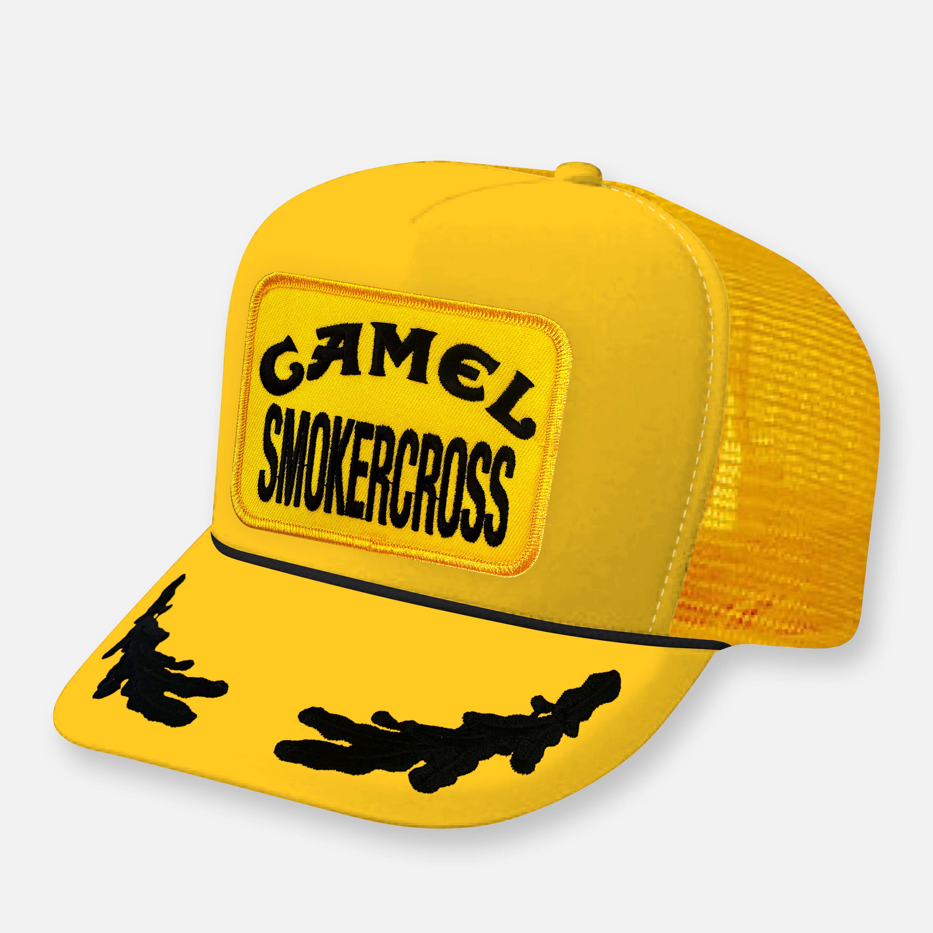 CAMEL SMOKERCROSS RACE HAT YELLOW PATCH