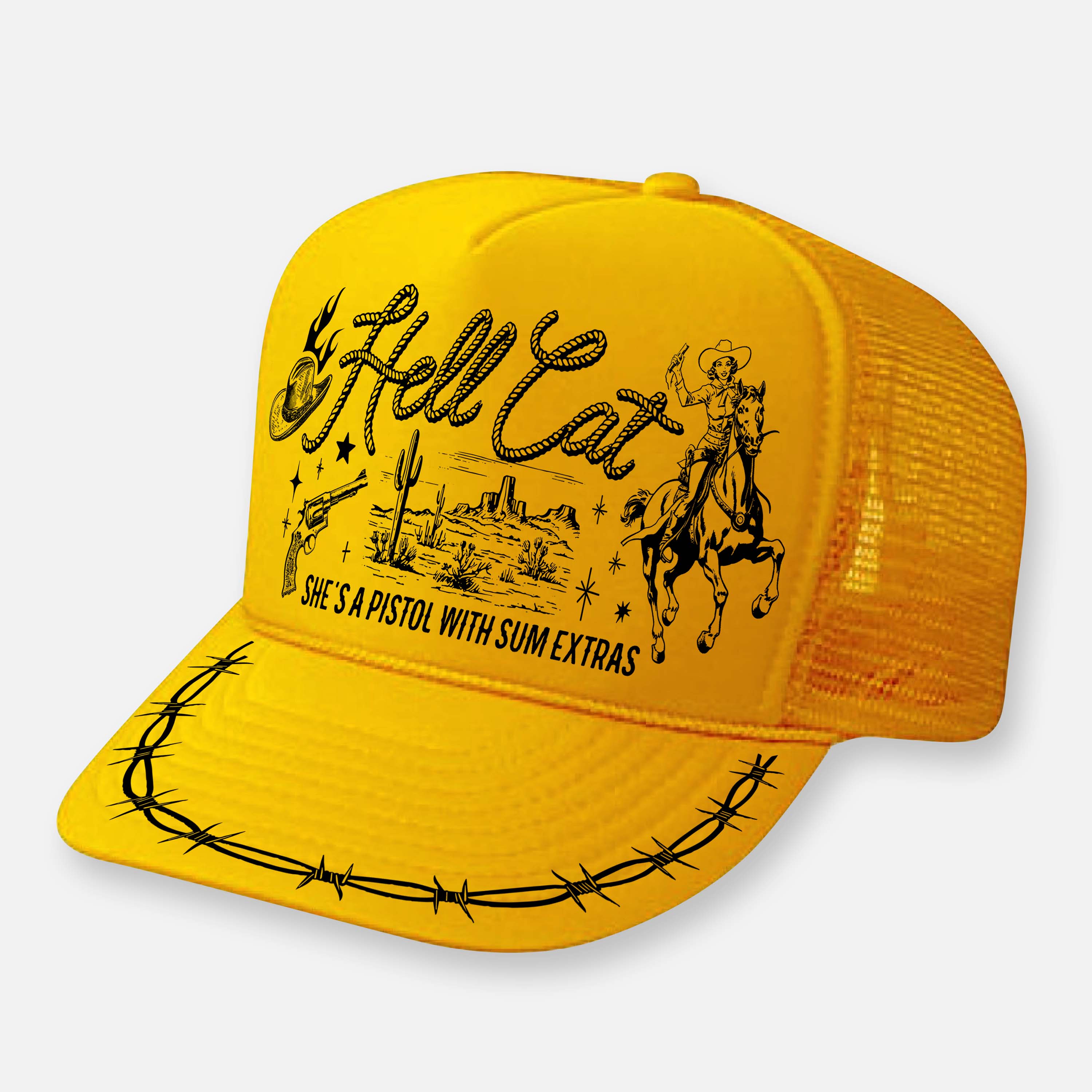 HELL CAT CURVED BILL HAT