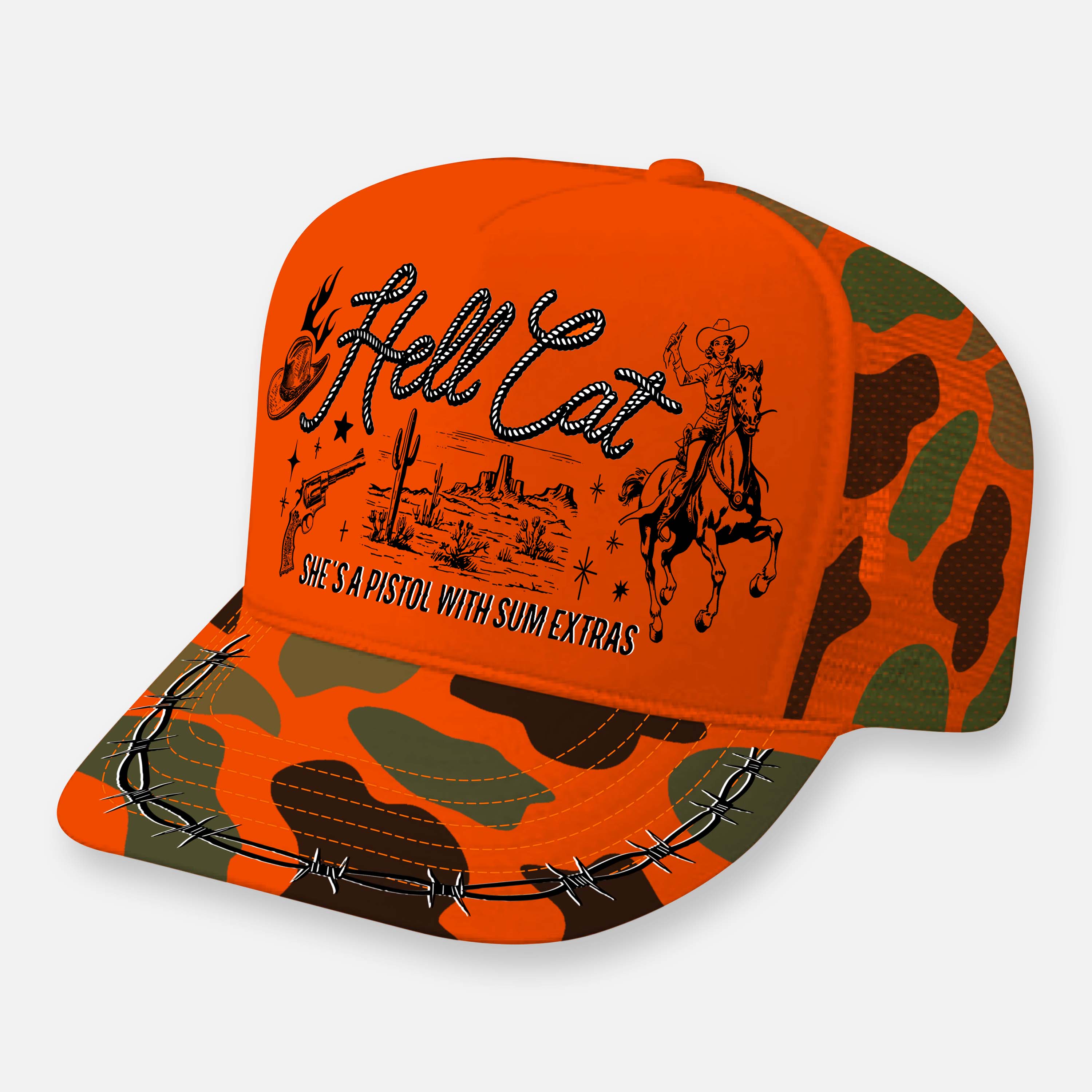 HELL CAT CURVED BILL HAT