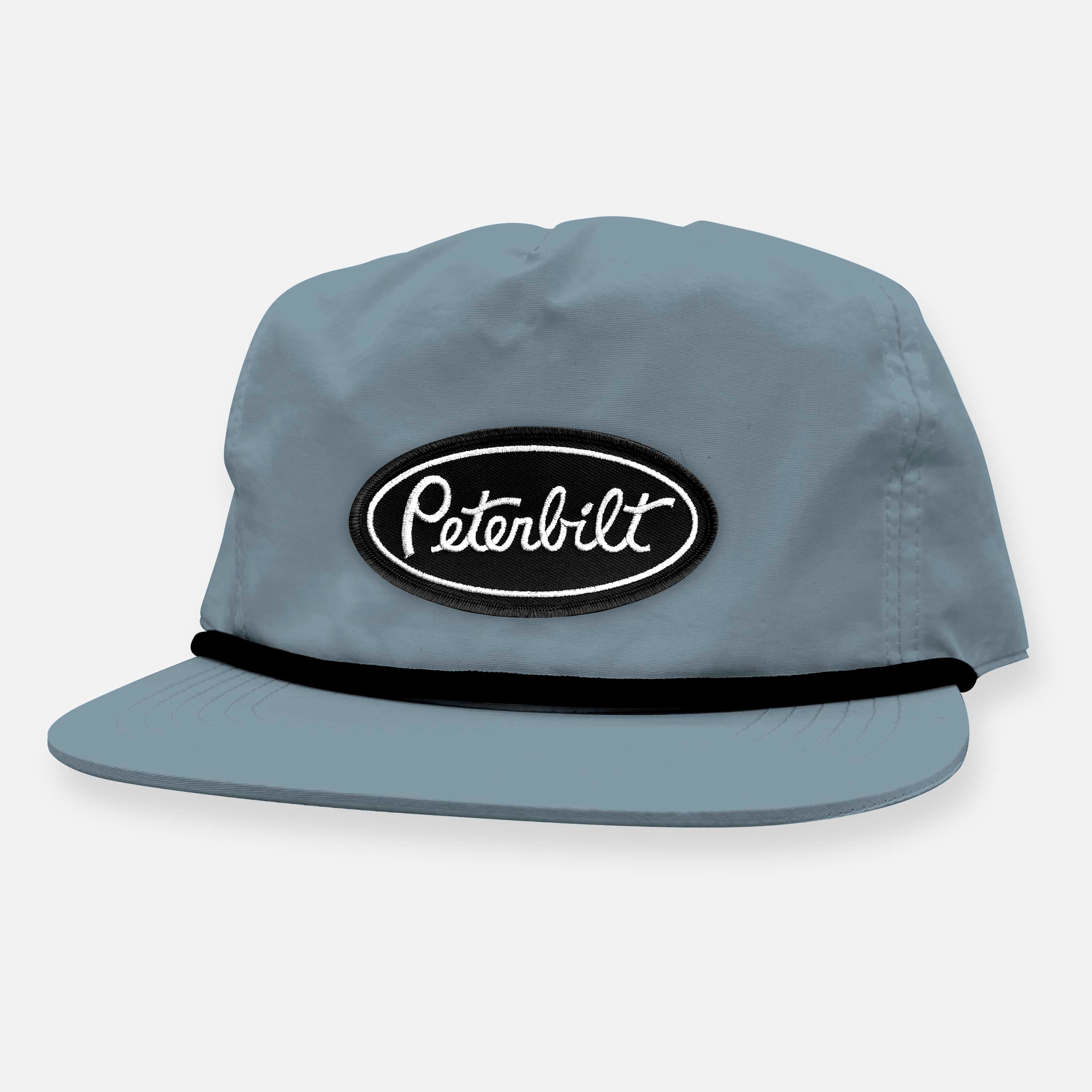PETERBUILT UNSTRUCTURED SNAPBACK BLACK PATCH HAT