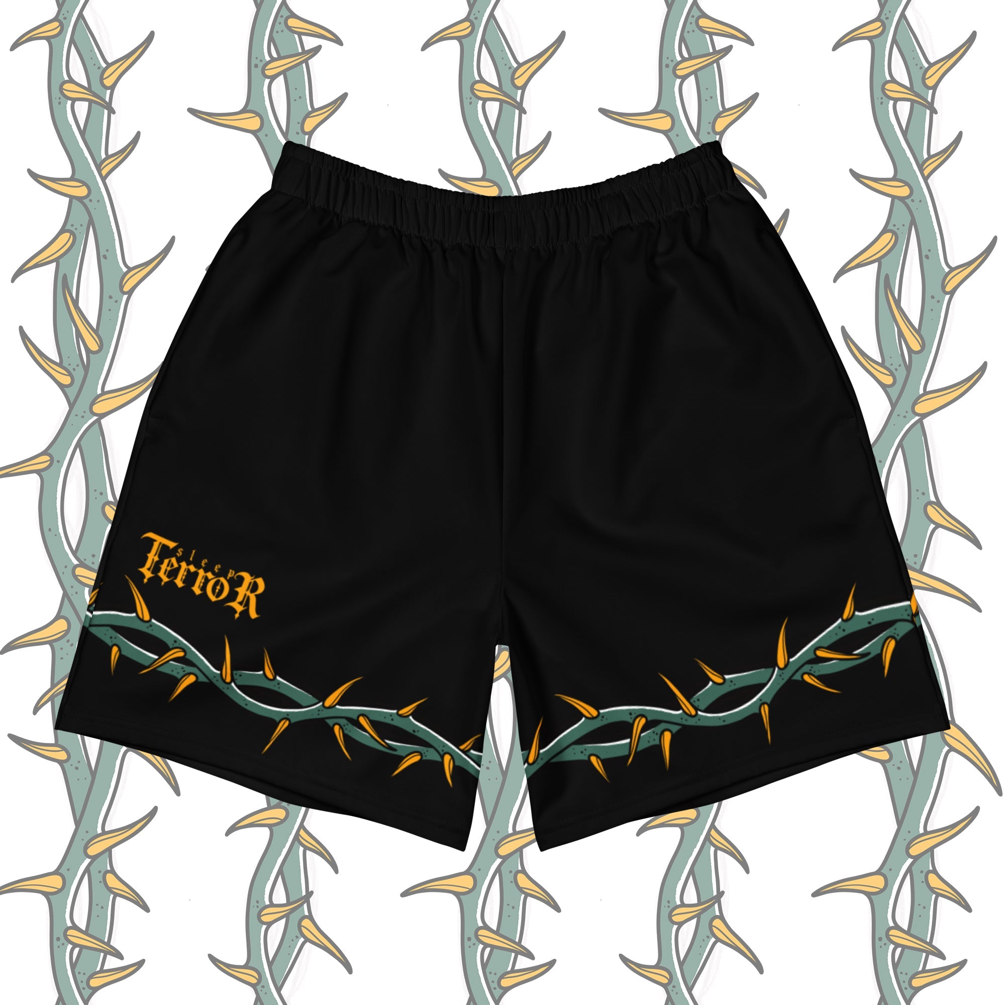 Ring of Thorns Men’s Gym Shorts – Tattoo-Inspired Activewear