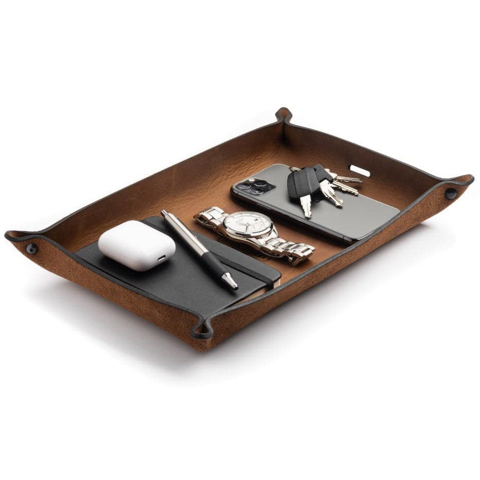 Full Grain Leather Valet Tray / Charging Station