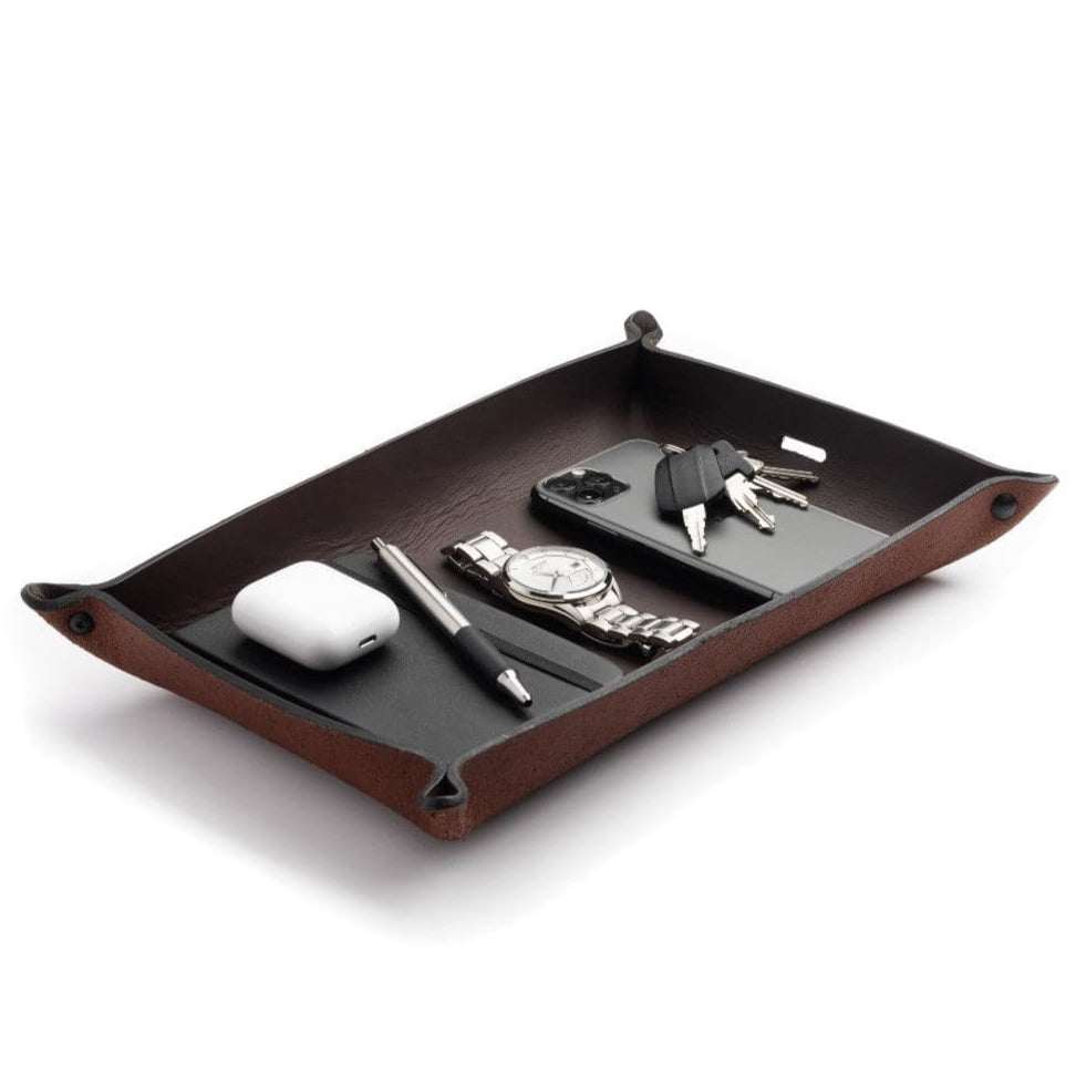 Full Grain Leather Valet Tray / Charging Station