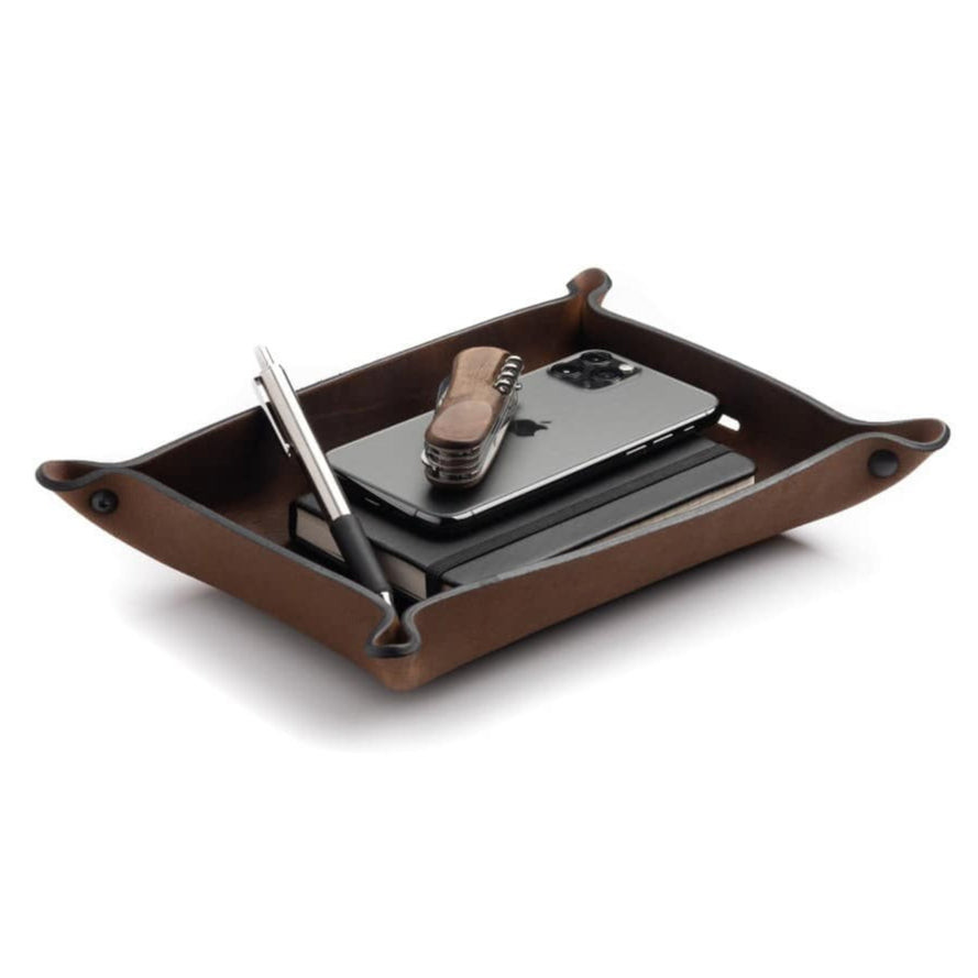 Full Grain Leather Valet Tray / Charging Station